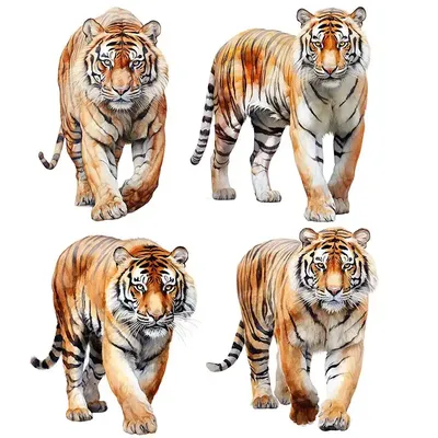 Tiger Tiere Wand Aufkleber Schlafzimmer Junge Zimmer Hintergrund Dekoration Wandbild Tiere Image