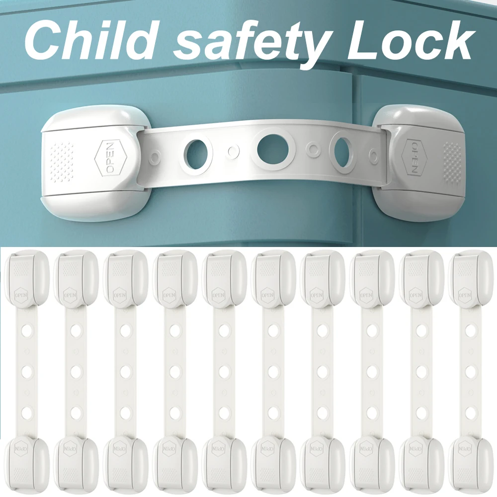1/3/5/10PCS Kind Sicherheit Schrank Schloss Baby Sicherheit Schutz Schublade Tür Schrank Schloss Kunststoff schutz Kinder Sicherheit Türschloss Image