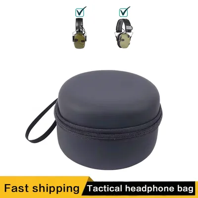 Taktische Kopfhörertasche, tragbare Kopfhörer-Aufbewahrungstasche, zur Aufbewahrung von Schieß-Ohrmuscheln, wasserdicht und leicht Image