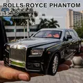 1:18 Rollen Royce Phantom hohe Simulation Druckguss Metall legierung Modell Auto Sound Licht zurückziehen Sammlung Kinder Spielzeug Geschenke g6