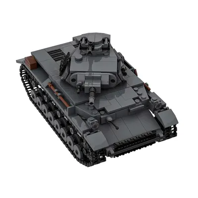 MOC Panzer IV D Tanks Bausteine Modell Weltkrieg II Deutsch Militär Panzer IV D Tanks Ziegel Montage Spielzeug Kinder DIY Geschenke Image