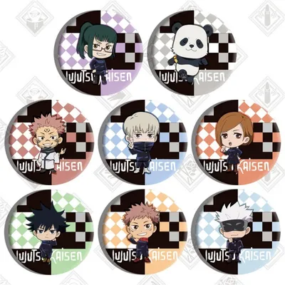 Spiel Jujutsu Linie Itadori Yuji Fushiguro Megumi Cosplay Kostüme SPTE Zinn Überzogene Pin Abzeichen Image