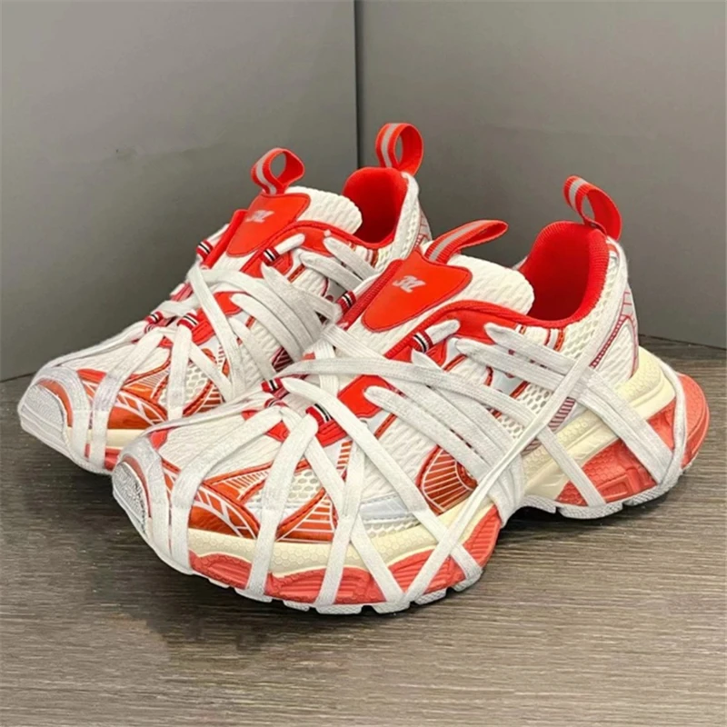 Plateau-Turnschuhe mit dicker Sohle, alle Spiel erhöhen, lässige Turnschuhe, Designer-große Unisex-Schuhe für Herren, Runway-Sportschuhe für Damen