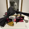 New Arrival Gold Toe Women's High Heels Bow Decoration Suede Sandals Summer Dress Shoes Elegant