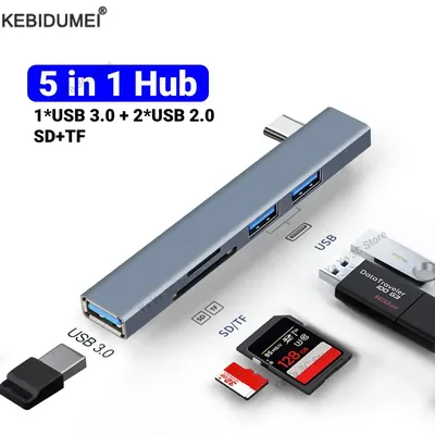 USB Typ C HUB USB 3.0 Dockingstation High Speed Multi USB Splitter OTG Adapter für Samsung MacBook Image