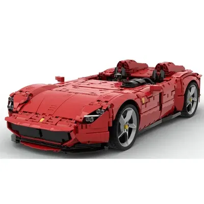 Sportwagen MOC- 160768 SP1 und SP2 Racing Modell Baustein Stitching Modell 3587PCS Kinder Image