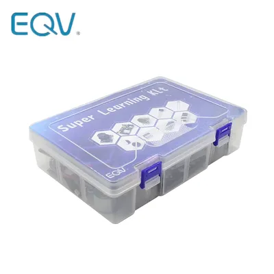 EQV Super Starter Kit für Arduino UNO R3 – Uno R3 Breadboard / Schrittmotor / SG90 Servo / 1602 LCD / Überbrückungskabel Image