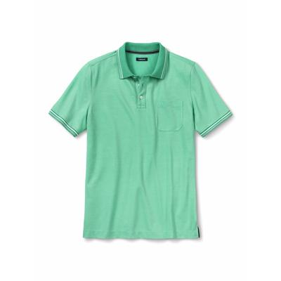 Walbusch Herren Comfort-Flex Polo-Hemd Gruen gestreift Image