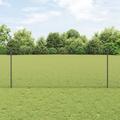 Set di Recinzione da Giardino Set di 2 Grigio Metallo 25 x 1 m Vidaxl