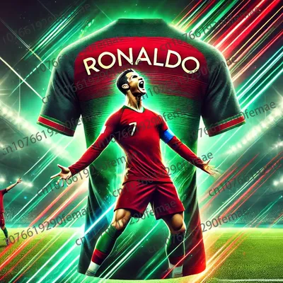 New ChatGPT AI RONALDO T Shirts Player Sport Football Tops Adults Kids Soccer Summer Training