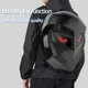 Zaino a LED per uomo Zaino per casco da ciclismo a LED con guscio rigido per donna Zaini per laptop impermeabili da viaggio d'affari
