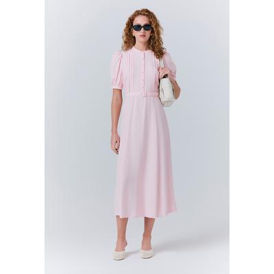 Ghost Francis Crepe Belted Midi Dress