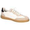 Slip-On Sneaker MUSTANG SHOES, Herren, Gr. 44, beige (sanftes weiß, beige), Lederimitat, kontrastfarbene Details, casual, Schuhe, Slipper, Freizeitschuh im Retro-Look