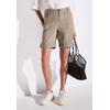 Bermudas STREET ONE "Style Yulius", Damen, Gr. 44, N-Gr, buff grau, Web, Obermaterial: 98% Baumwolle, 2% Elasthan, unifarben, casual, regular fit kniefrei, Hosen, Sommerhose mit Turn-Up, Topseller