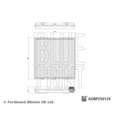 BLUE PRINT Filter, Innenraumluft für TESLA 1647254-00-A ADBP250124 Image