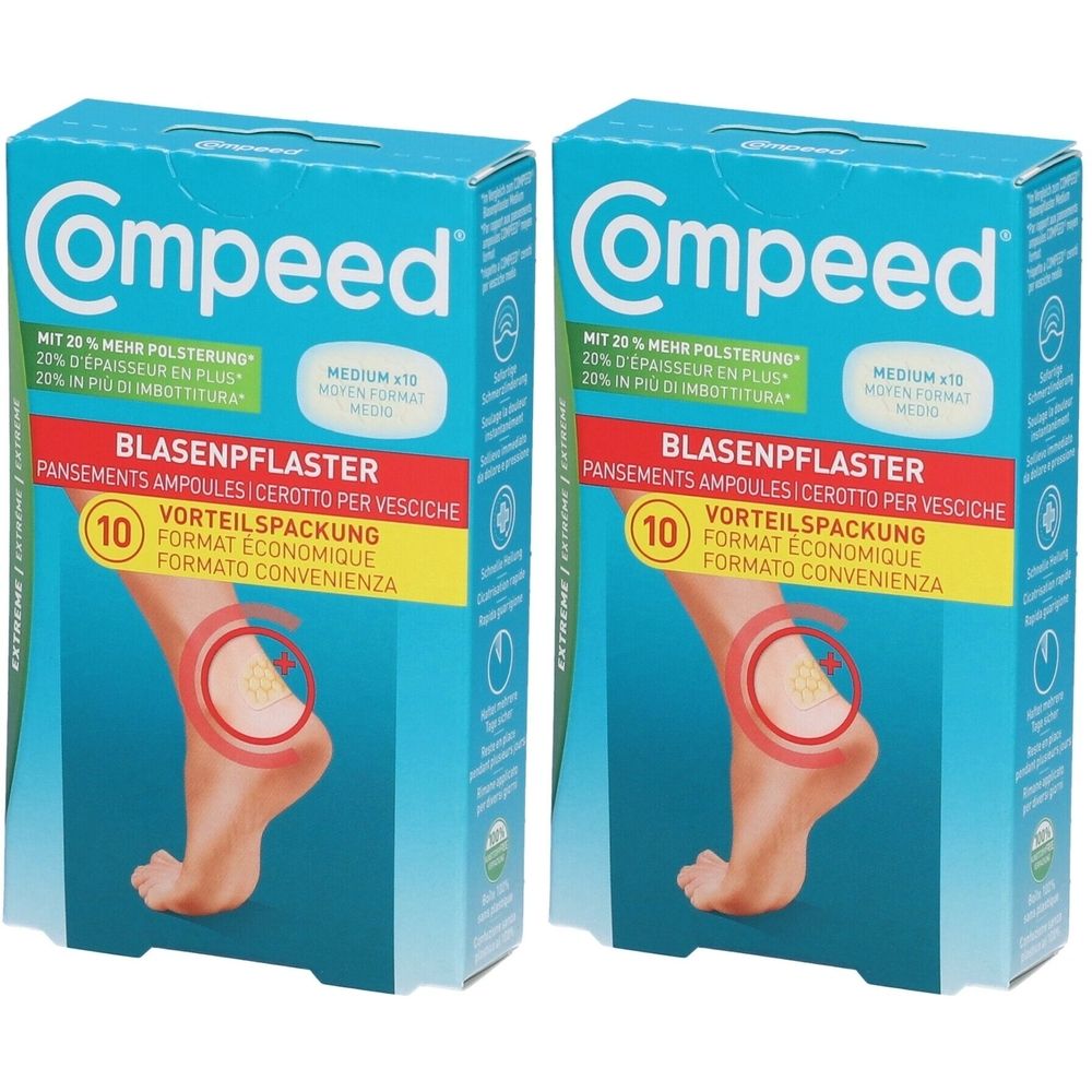 Compeed® Cerotto Per Vesciche Extreme 4,2 x 6,8 cm 2x10 pz