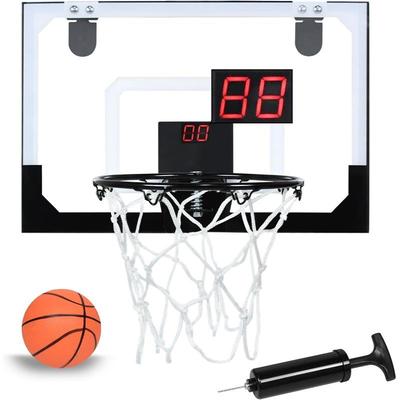 TEMU Indoor Basketball Hoops, Wall Mounted Mini Basketball Hoops With Scoreboard And Ball Pump And Mini Basketballs And Nets, No Drilling Required For Mini Basketball Hoops Image