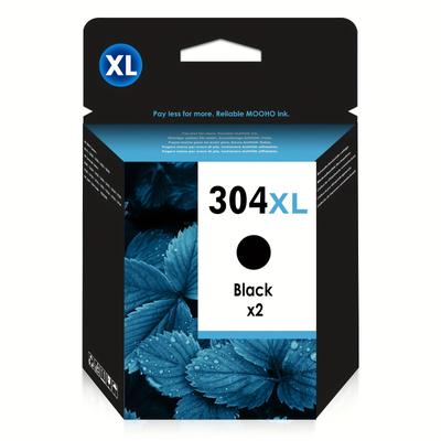 TEMU 304 Xl Ink Cartridge Compatible With 304 304xl For Amp 130, 5010 5020 5030 5032 5050, 2622 2630 2632 2633 2634 3720 3730 3733 3735 3750 3760 3762 3764 Black 2-pack Image