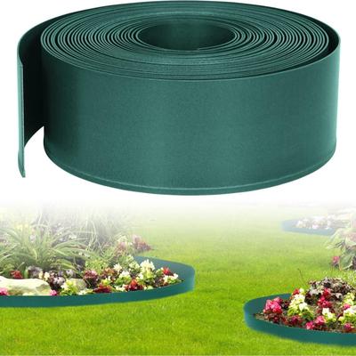 TEMU 10 M Lawn Edging Plastic Roll - Garden Decorative Flower Bed Border, Lawn Border, Garden Fence Image