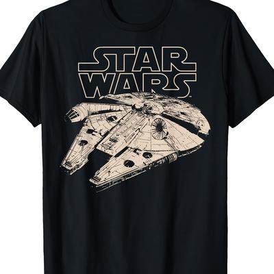 TEMU Star Wars Graphic T-shirt The Gift For Birthday Gifts Beach Vacation T-shirt 100% Cotton Image
