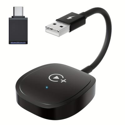 TEMU With Video, Functionality, Compatible With Smartphones, Oem Wired To Wireless Converter, Carpaly Anti-theft Support For Video Features, Suitable For 2016+ Cars And 10 Systems