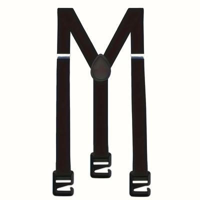 TEMU Men's Athletic Invisible Suspenders - Adjustable Polyester, Hook-and-eye Closure, Fit For Outdoor And Casual Wear Image