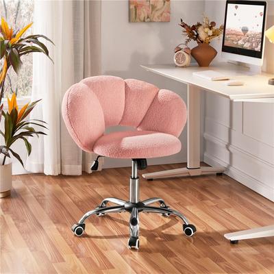 TEMU Costoffs Height-adjustable Cloud-shaped Desk Chair Computer Chair Ergonomic Office Chair Vanity Chair For Bedroom Living Room Image