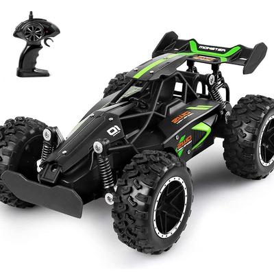 TEMU Rc 1:18 Scale 2.4ghz Remote Control Trucks, 15 Km/h High Lithium Rechargeable Batteries, Electric Toy Car For All Adults & Kids, Green+black Image