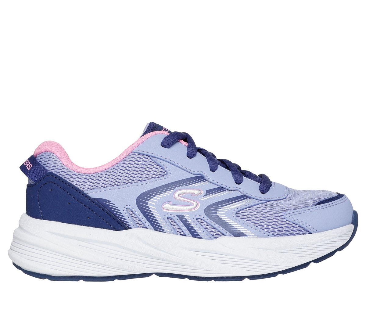 Skechers Girl's Microspec Tread - Extraordinary Ease Sneaker | Size 13.0 | Periwinkle | Synthetic/Textile