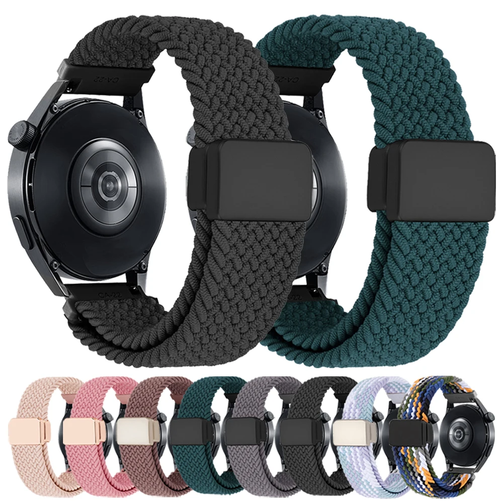 22mm Nylon Loop Strap Für Redmi Uhr 5 Lite Sport Band Für Redmi Uhr 5 Aktive Armband 20mm 22mm Magnetische Schnalle Armband Image