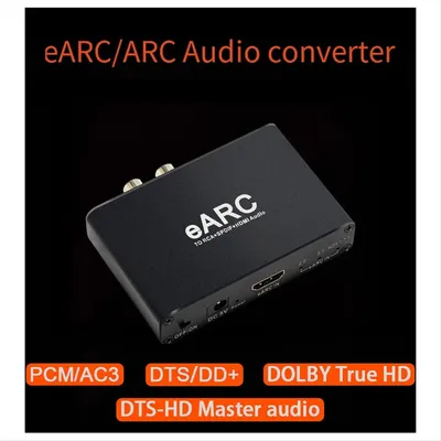 HDMI-kompatibler EARC ARC Audio Extractor 192 Khz Konverter EARC zu RCA Audio Extractor Adapter für Image