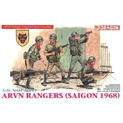 Drache 3314 1/35 'Nam' Serie ARVN Rangers (Saigon 1968) Modellbausatz Image