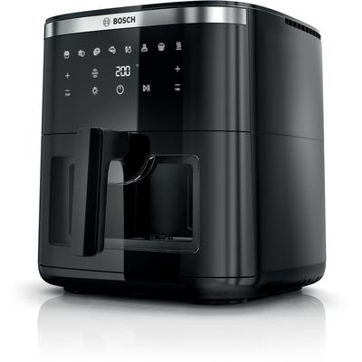 BOSCH Heissluftfritteuse "Air Fryer Serie 6, MAF671B0, 7,1l, Sichtfenster, 7 Programme, schwarz", schwarz, B:30,9cm H:31,4cm, Fritteusen, Innenlicht, Schüttelalarm, Korb spülm.geeignet, Heißluftfritteuse