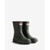 Gummistiefel HUNTER "DOWNPOUR SHORT BOOT", Gr. 39, grün (schwarz olive), Synthetik, sportlich, Schuhe