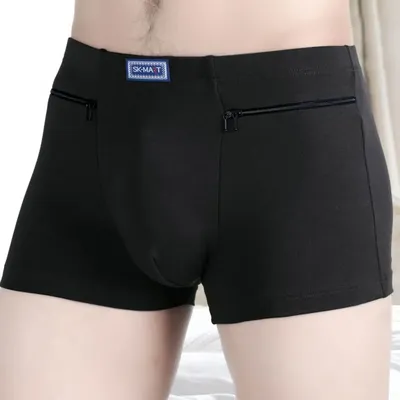 Shorts Underwear Comfortable U Convex Men Breathable Shorts Underpants Mid-rise Sweat Absorbing Men Image
