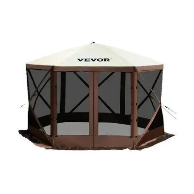 SucceBuy Pop-up-Camping-Pavillon, Camping-Überdachung, 6-seitig, 12' x 12' / 10' x 10' Sonnenschutz, Zelte und Überdachen, Camping und Wandern