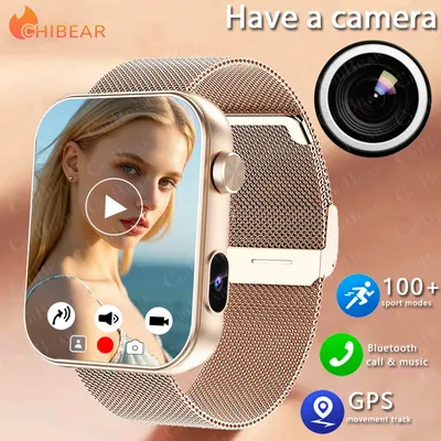 Haben Sie eine Kamera, Smartwatch, Damen, Musik, Video-Player, Herzfrequenz, 1,91 Zoll Image