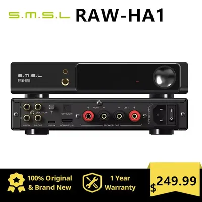 SMSL RAW-HA1 Leistungsverstärker MQA MQA-CD XU316 32Bit/768kHz DSD256 BT5.1 Unterstützung LDAC Image