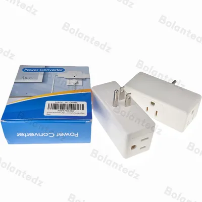 2 teile/los UNS Trapez Multi-Stecker Outlet Extender Mit 3AC Steckdosen Steckdosenleiste Steckdose Image