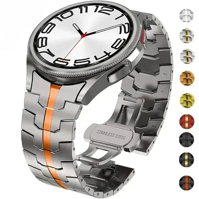 Edelstahlarmband für Samsung Galaxy Watch 7 6 5 4 Classic 47 mm 43 mm 42 46 mm 45 mm Keine Lücken Image