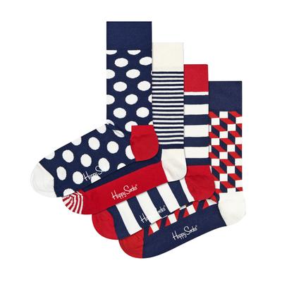 Happy Socks Sokken Classic Navy 4er-Pack Geschenkbox Multicolour Image
