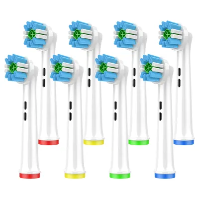 8x Replacement Toothbrush Heads Compatible with Oral B Braun Professional Electric Brush Head for