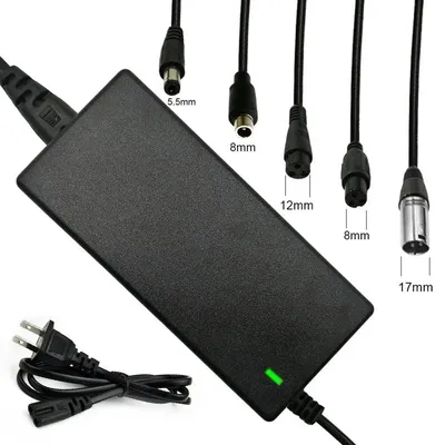 Brand New Power Adapter AC 100-240V Black DC 42V 2A Electric Scooter Accessories US/ EU/ UK Plug For