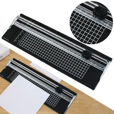 Scrapbook Cutting Mat Machine with Pull-out Ruler A4 Paper Photo Trimmers Cutter Photo Labels Paper
