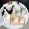 1 pièces femmes soutien-gorge sans couture femme confort quotidien Shaper soutien-gorge Lingerie femme coussin fixe sous-vêtements lettre décoration sous-vêtements de Sport