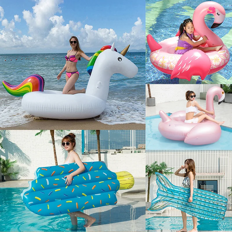 Rooxin piscine flottant gonflable anneau de natation Tube eau hamac natation cercle piscine plage jeu d'eau matelas de bain