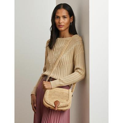 Colbie Raffia Shoulder Bag
