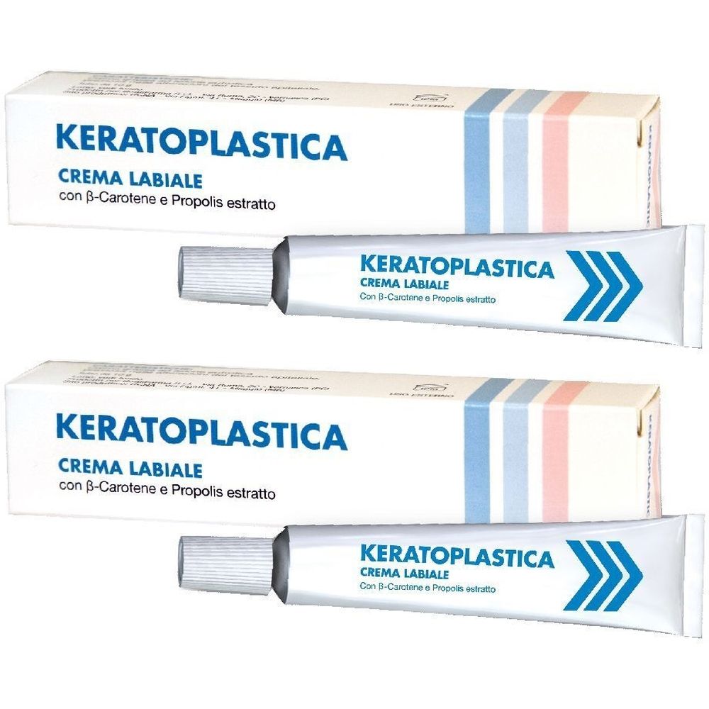 Keratoplastica Crema Labiale 2x10 g Protezione per le labbra