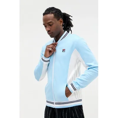 Fila UO Exclusive Light Blue Settanta Track Top - Light Blue L at Urban Outfitters