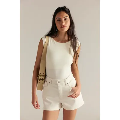 CRVY Bellarosa High-Rise Vintage Shorts by We The Free at Free People in Sorbet, Size: 28